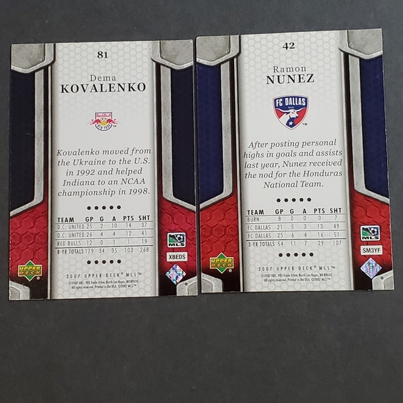 7pcs Vtg Upper Deck MLS Soccer Trading Sports Cards #'s 42,43,55,61,72,78,81 NWT - Picture 7 of 11